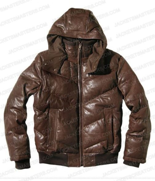 I Saw The Devil Lee Byung‑Hun Puffer Brown Leather Jacket - Image 5