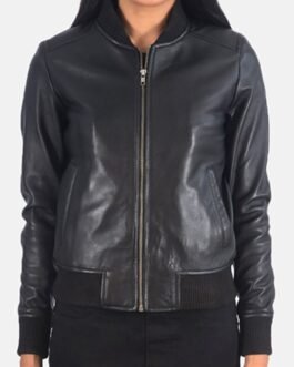 Danielle Rose Russell Legacies Bomber Leather Jacket