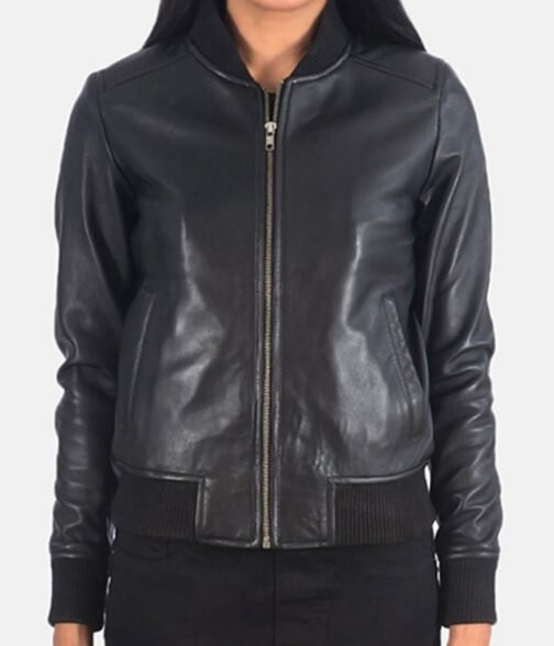 Danielle Rose Russell Legacies Bomber Leather Jacket