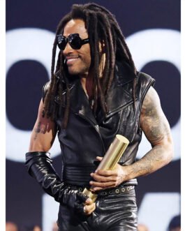 Lenny Kravitz 2024 People’s Choice Awards Leather Vest