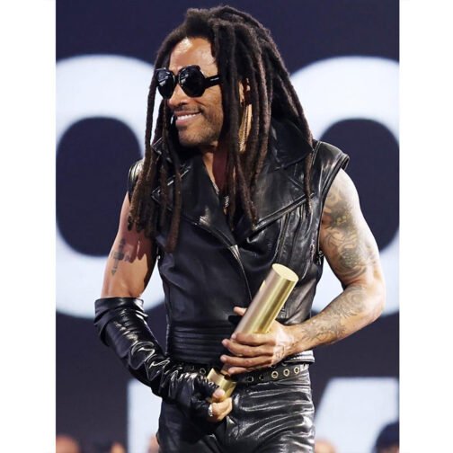 Lenny Kravitz 2024 People’s Choice Awards Leather Vest - Image 2