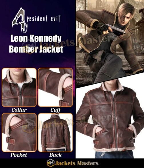 RE4 Leon Leather Jacket - Image 10