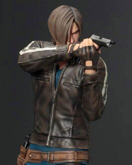 Leon Kennedy Resident Evil Vendetta Leather Jacket