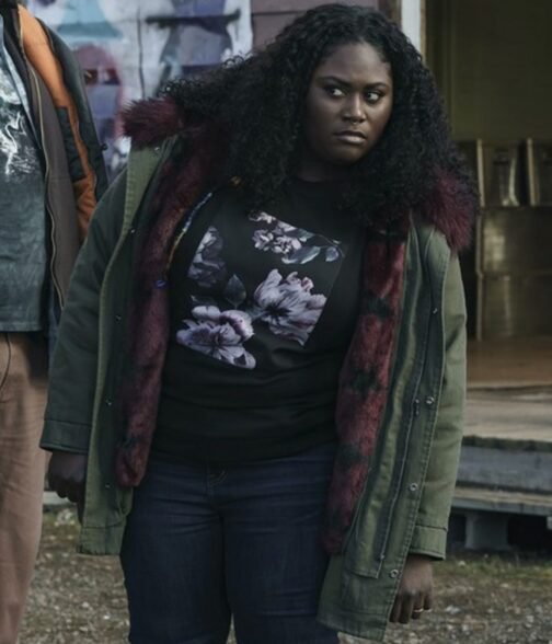 Peacemaker Danielle Brooks Cotton Green Parka - Image 5