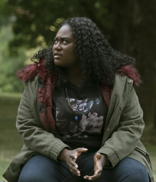 Peacemaker Danielle Brooks Cotton Green Parka - Image 7