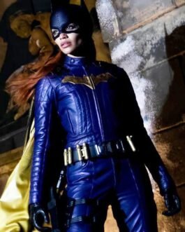 Batgirl Leslie Grace Blue Leather Jacket