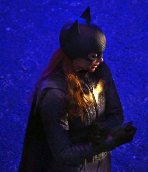 Batgirl Leslie Grace Blue Leather Jacket - Image 6