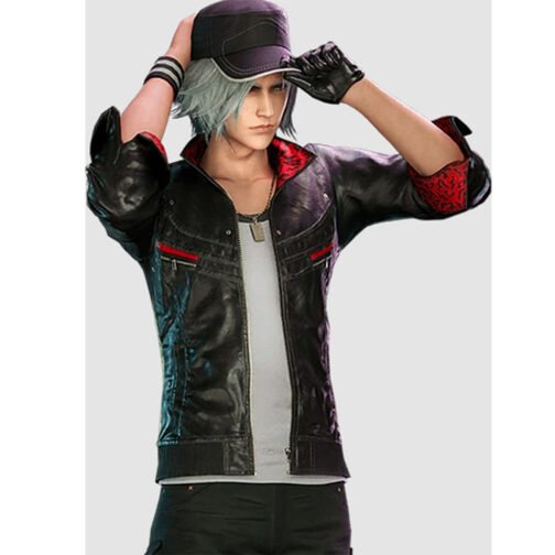 Leslie Kyle Final Fantasy VII Remake Leather Jacket - Image 2