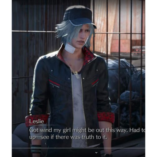 Leslie Kyle Final Fantasy VII Remake Leather Jacket - Image 4