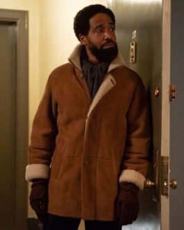 Let the Right One In Kevin Carroll Shearling Suede Coat