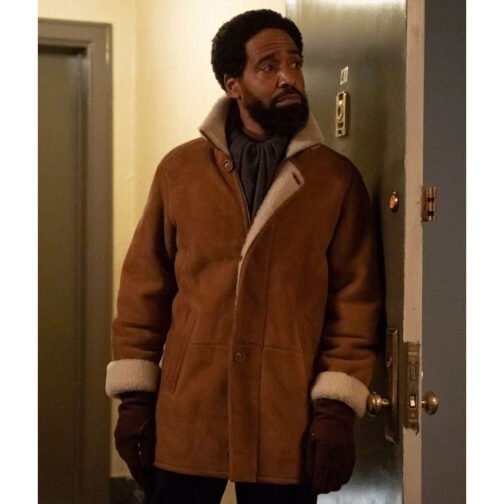 Let the Right One In Kevin Carroll Shearling Suede Coat - Image 2