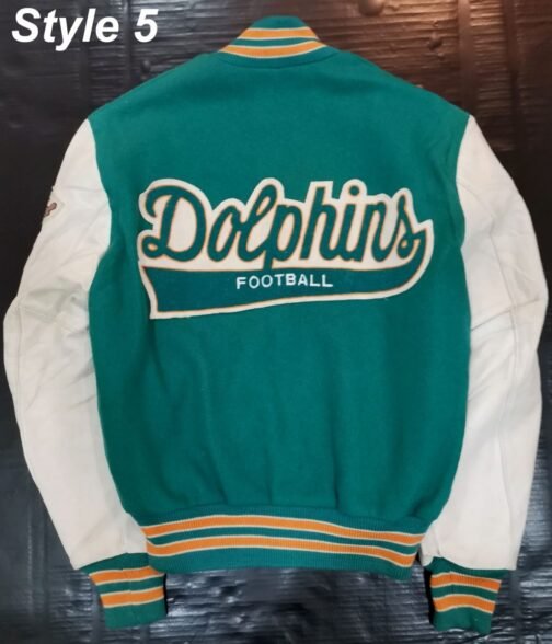 Miami Dolphins Letterman Jacket - Image 14