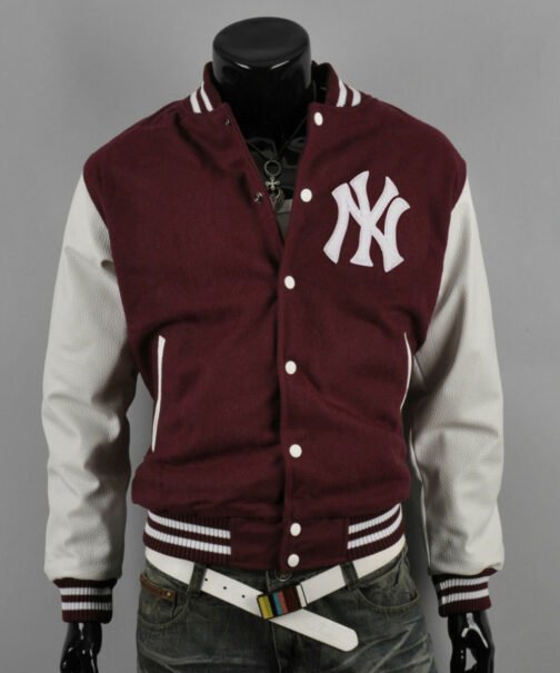 Men’s Varsity Yankee NY Letterman Jacket - Image 4