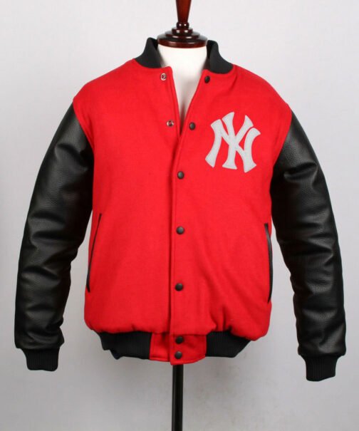Men’s Varsity Yankee NY Letterman Jacket - Image 5