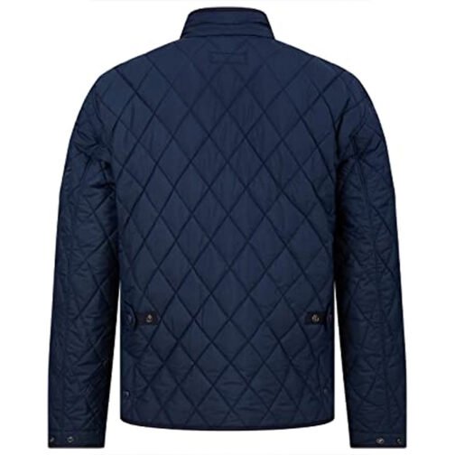 Resident Alien S02 Levi Fiehler Quilted Blue Jacket - Image 3