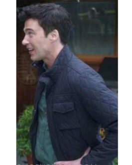 Resident Alien S02 Levi Fiehler Quilted Blue Jacket