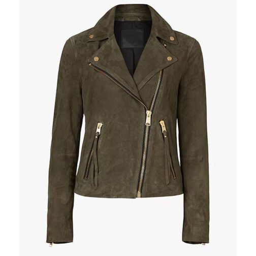 Sofia Pernas Blood & Treasure Green Suede Jacket