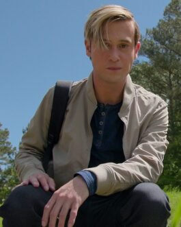 Life After Death Tyler Henry Beige Bomber Jacket