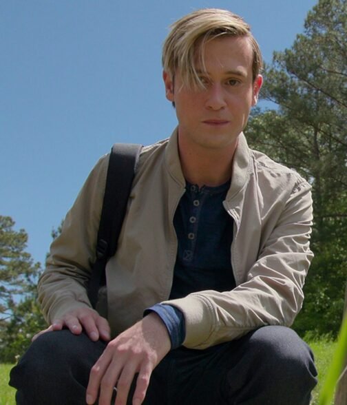 Life After Death Tyler Henry Beige Bomber Jacket