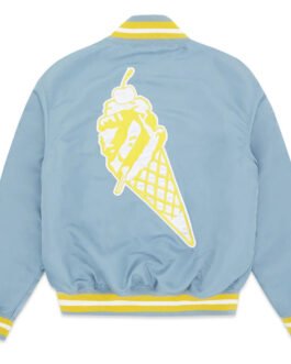 Light Blue BBC ICECREAM Baseball Jacket