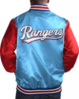 Light Blue/Red Texas Rangers Top Slugger Jacket