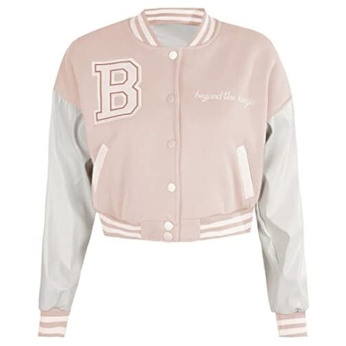 Beyond The Range Cropped Varsity Jacket - Image 6