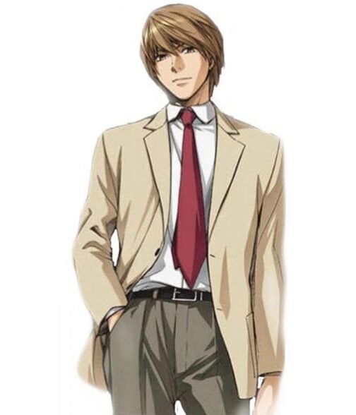 Light Yagami Death Note Cotton Beige Blazer - Image 9