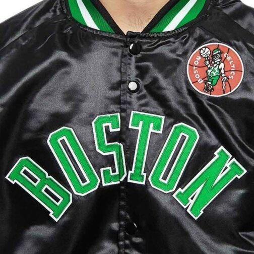 Lightweight Boston Celtics Satin Jacket - Image 9