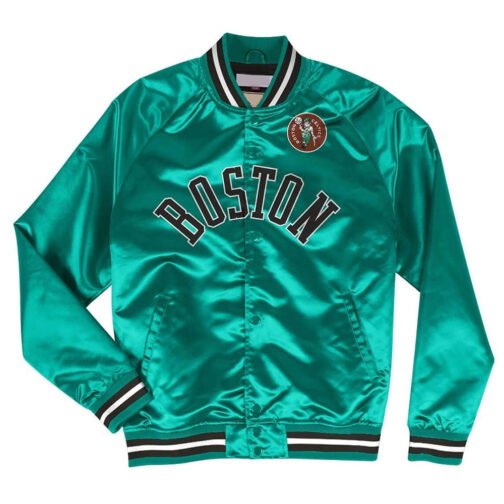 Lightweight Boston Celtics Satin Jacket - Image 2