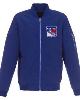 Royal NY Rangers Lightweight Nylon Bomber Jacket