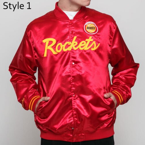 Houston Rockets Lightweight Satin Jacket