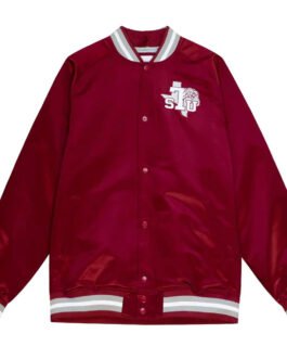 Texas Southern University Cardinal Lightweight Satin Jacket