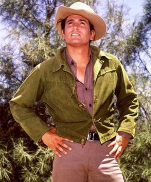 Michael Landon Bonanza Green Cartwright Jacket - Image 2