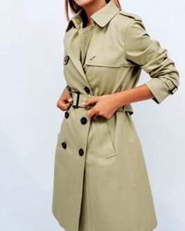 Kelly Macdonald I Came By Beige Coat
