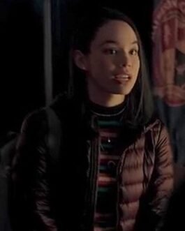 Locke & Key Genevieve Kang Purple Puffer Coat