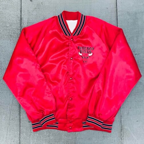 1990’s Chicago Bulls Locker Line Red Satin Jacket