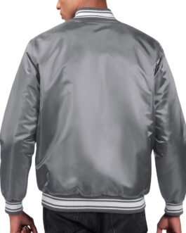 Locker Room LA Rams Gray Satin Jacket