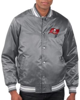 Gray Tampa Bay Buccaneers Locker Room Jacket