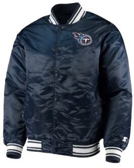 Tennessee Titans Locker Room Navy Satin Jacket