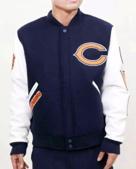 Chicago Bears Logo Letterman Jacket