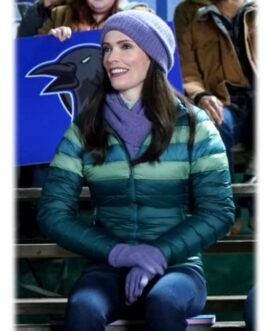 Elizabeth Tulloch Superman and Lois S02 Green Puffer Jacket