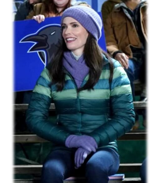 Elizabeth Tulloch Superman and Lois S02 Green Puffer Jacket - Image 2