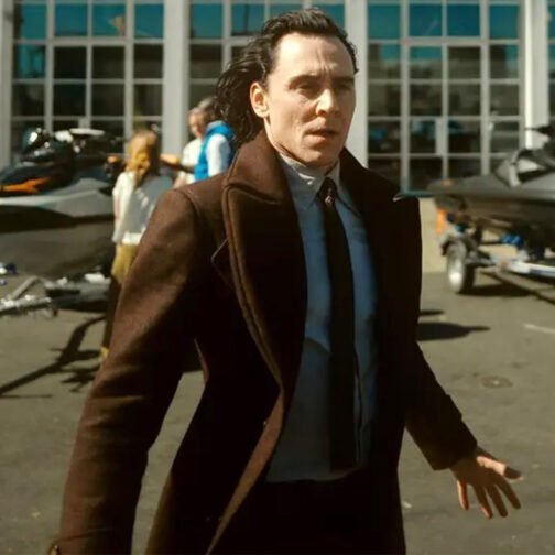 Loki Season 2 Tom Hiddleston Brown Wool Peacoat - Image 8