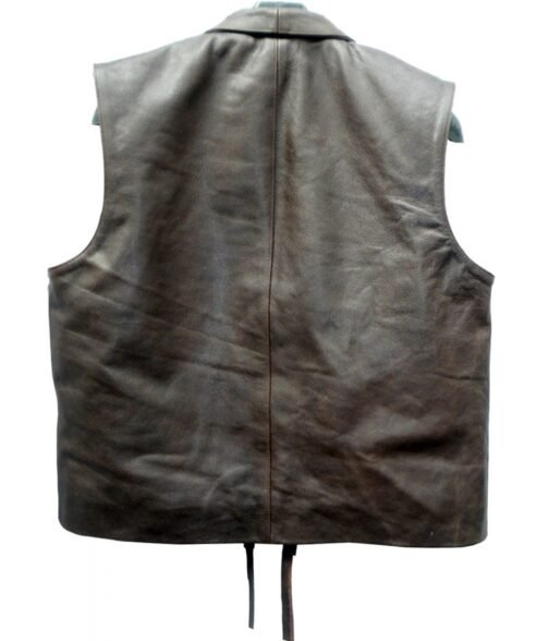 Lorne Greene Bonanza Leather Vest - Image 8