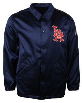 LA Angels 1946 Navy Satin Windbreaker