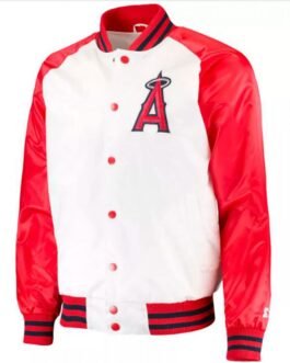Men’s Los Angeles Angels Satin Letterman Jacket