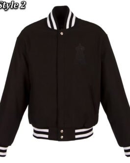 Los Angeles Angels Varsity Navy Blue Wool Jacket