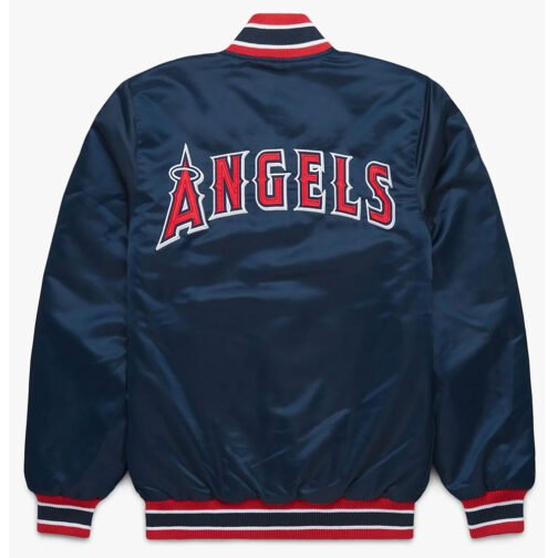 LA Angels Navy Bomber Jacket - Image 2