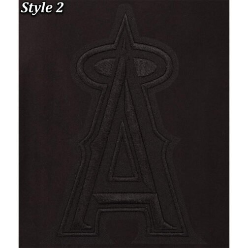 Los Angeles Angels Varsity Navy Blue Wool Jacket - Image 5