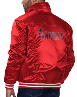 Los Angeles Angels Red Silver Tab Trucker Jacket